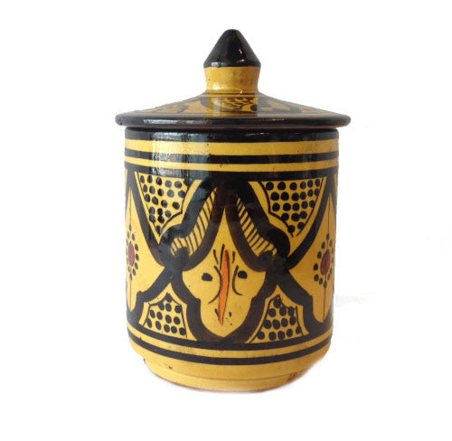 Pot à herbes jaune