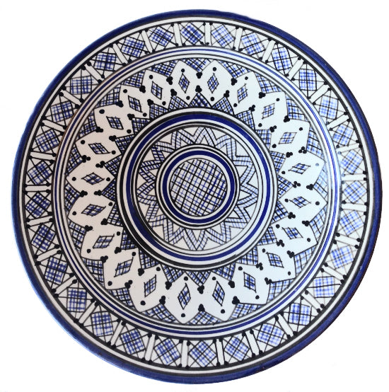 Plat Al Hoceima Bleu 35 cm
