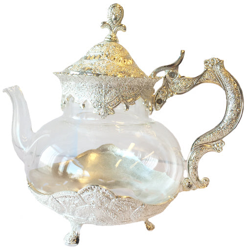 Théière marocaine transparente
