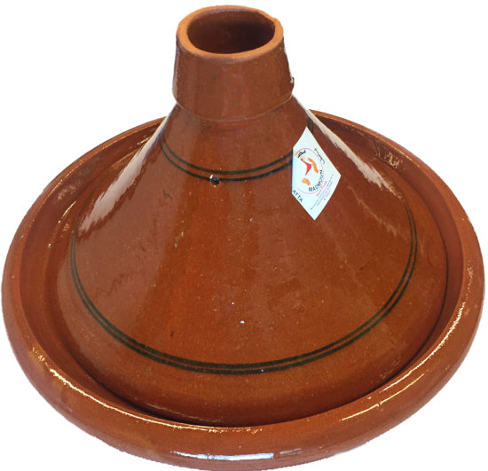 Familie tajine Ø 35 cm – grote Marokkaanse tajine van aardewerk, handgemaakt – foto 3