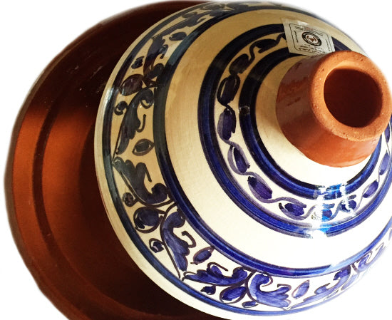 Kach Tagine Ø 30 cm blue/white