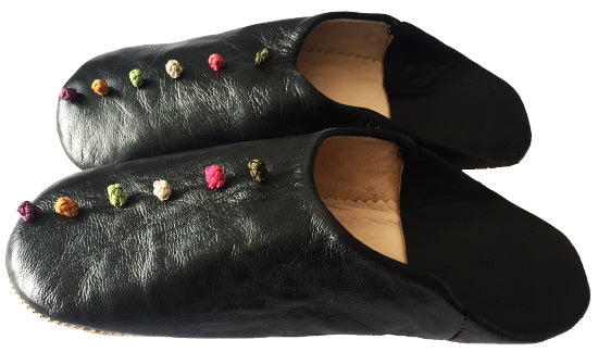 Pantoufles en cuir d'agneau