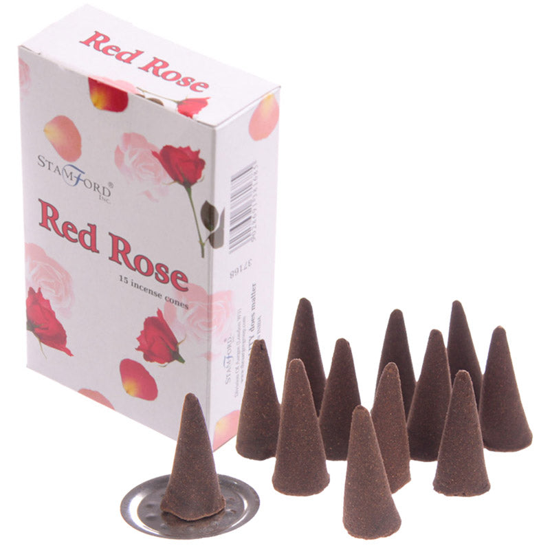 Red Rose incense cones