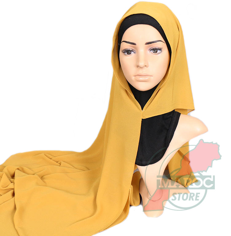 Instant Chiffon-Hijab mit Doppelschleife
