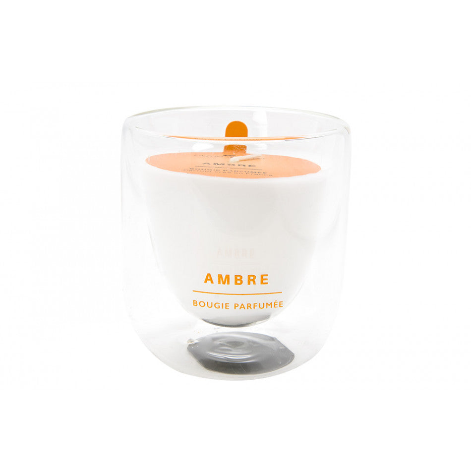 Bougie en pot Ambre Ilan, 130 g, D8xH8,5 cm