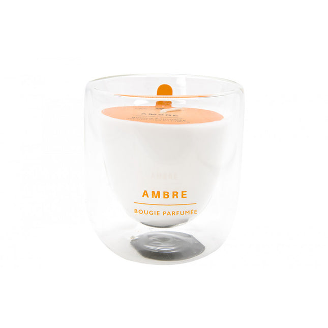 Atmosphera kaars in pot Ambre Ilan – glas, 130 g, Ø 8 x 8,5 cm