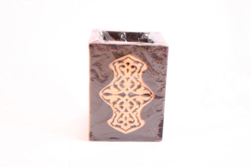 Black tea light holder