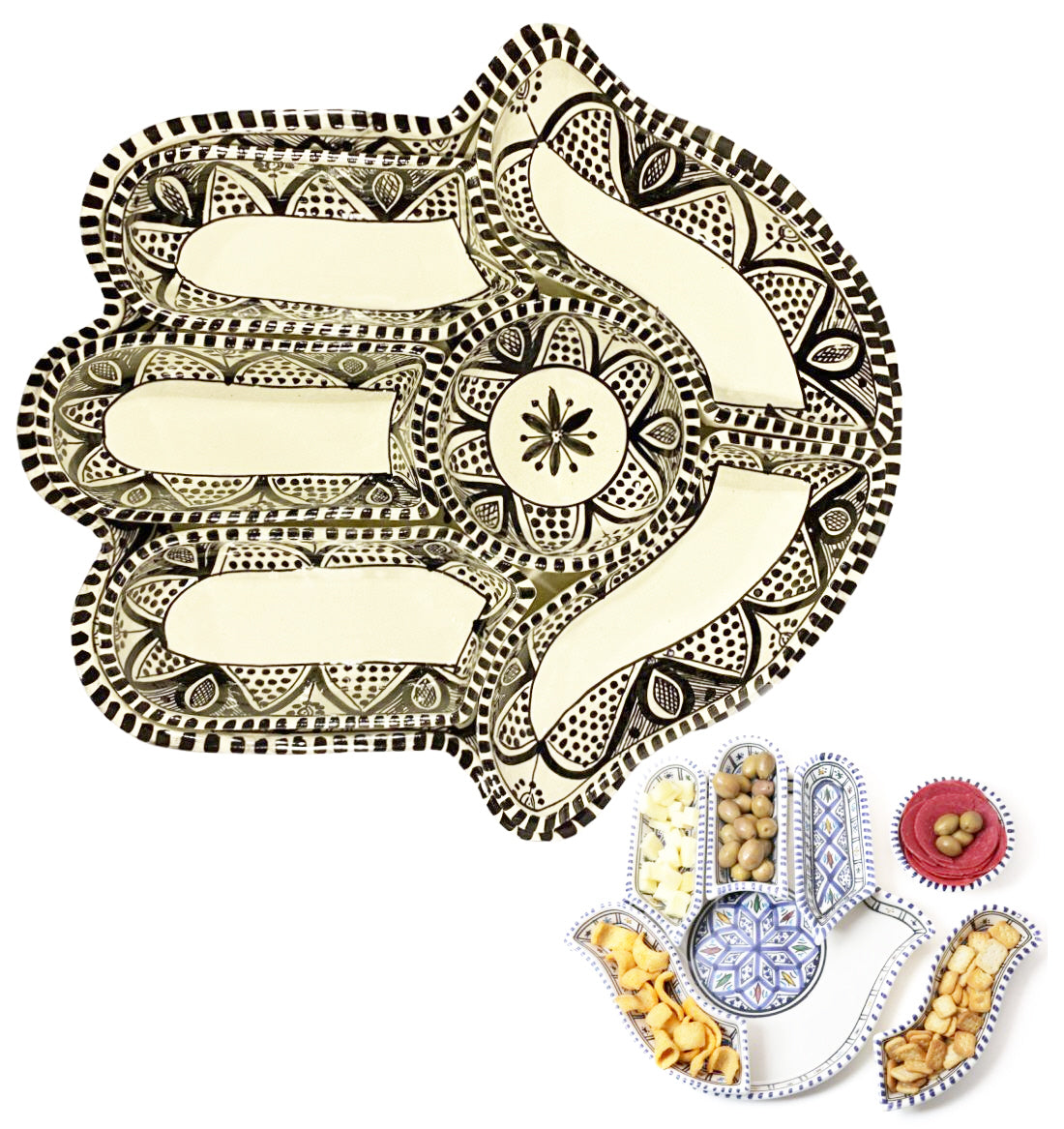 Khamsa hapjesbord serveer set