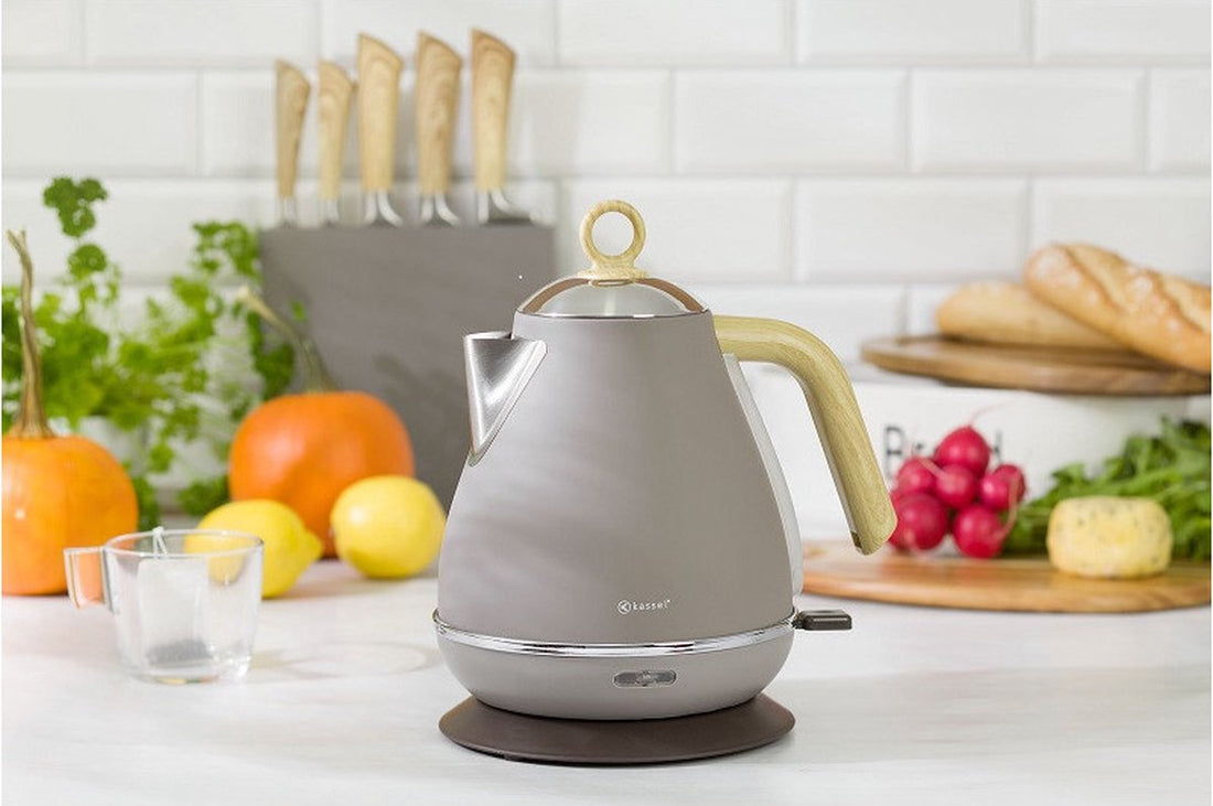 Kassel Retro Wasserkocher - 1,7L - Edelstahl