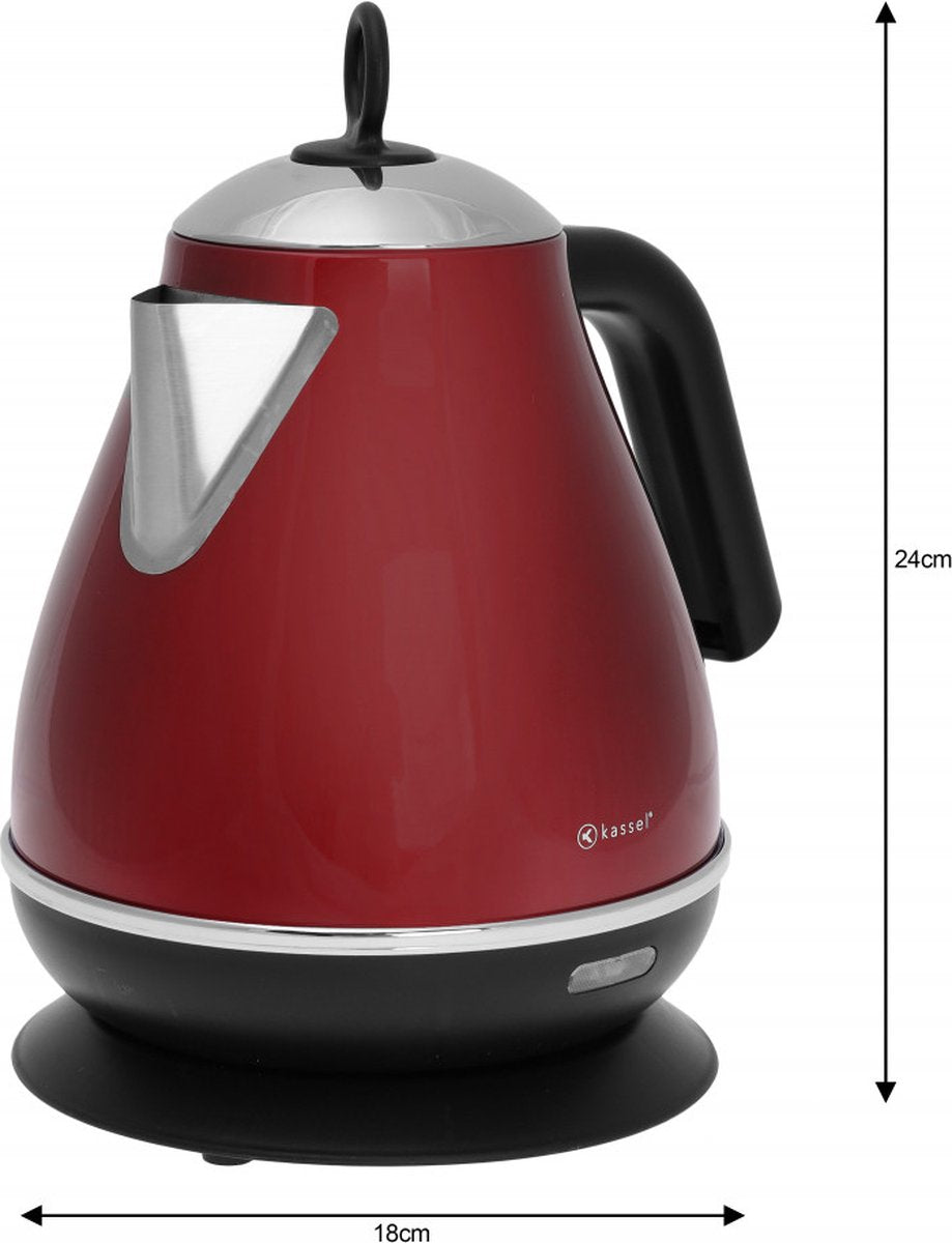 Kassel Retro Wasserkocher - 1,7L - Edelstahl