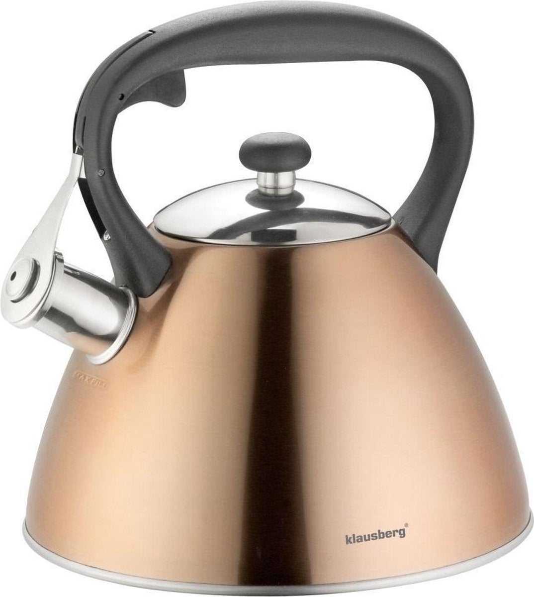 Klausberg KB-7209 whistling kettle - 3L - stainless steel - all heat sources
