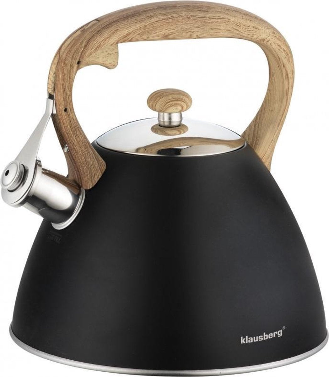 Klausberg KB-7262 Flötenkessel - 3L - Edelstahl - alle Wärmequellen