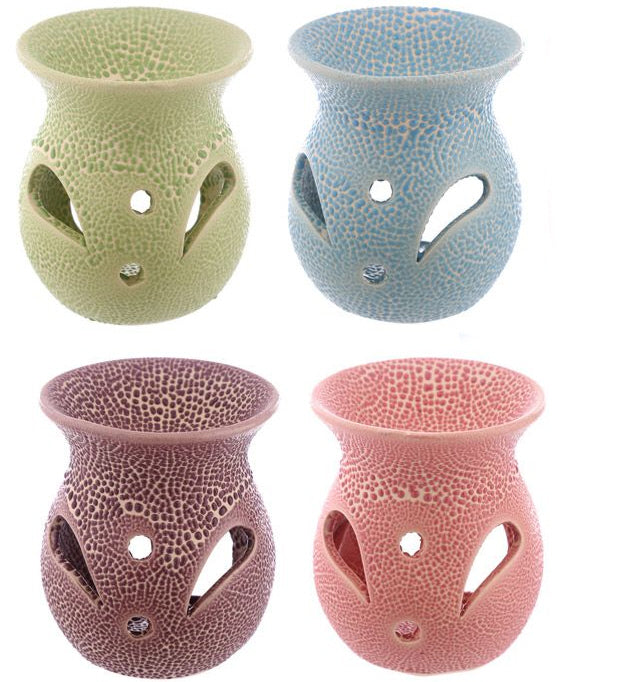 Brûle-parfum en céramique avec relief – 8 cm