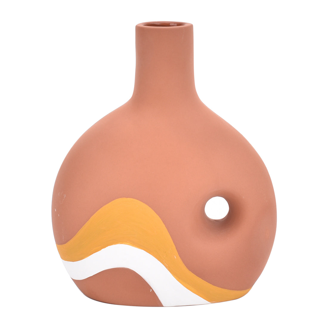 Ceramic Vase with Ethnic Pattern
