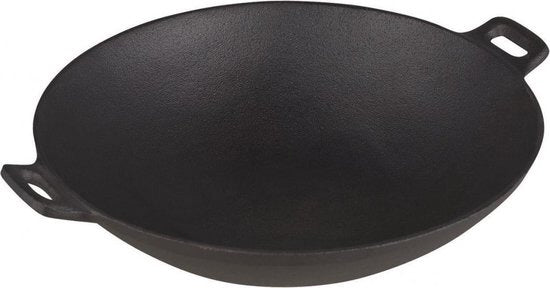 Kinghoff wokpan KH-1109 van RVS – Ø 31 cm, voor alle warmtebronnen