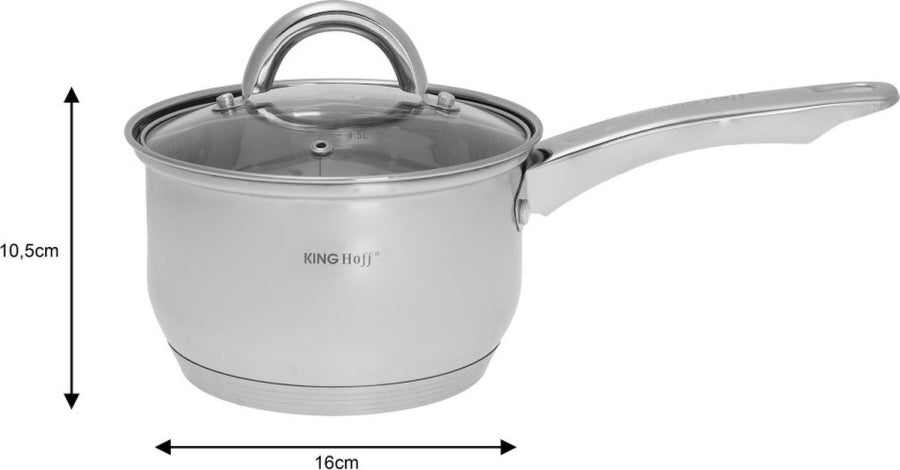 Kinghoff KH4457 Pannenset - 12-delig - RVS - Alle warmtebronnen