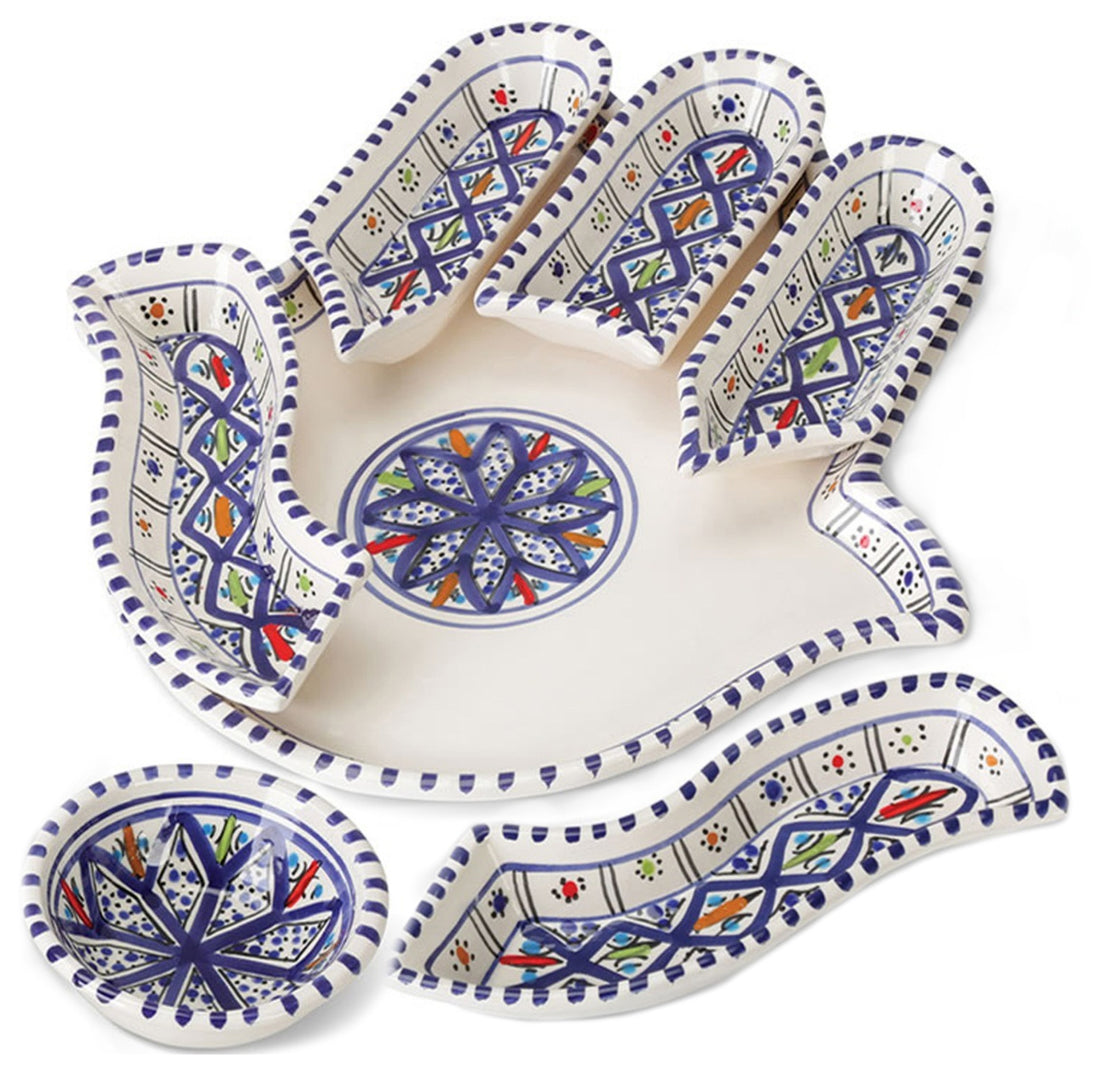 Khamsa dipping en serveerset