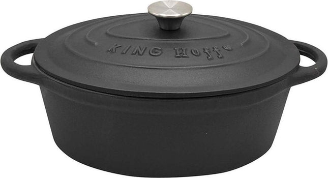 Kinghoff Braadpan - 6, 2L - Gietijzeren - alle warmtebronnen