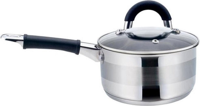 Kinghoff 1255 - Stielkasserolle mit Deckel - Edelstahl - 1,5 Liter