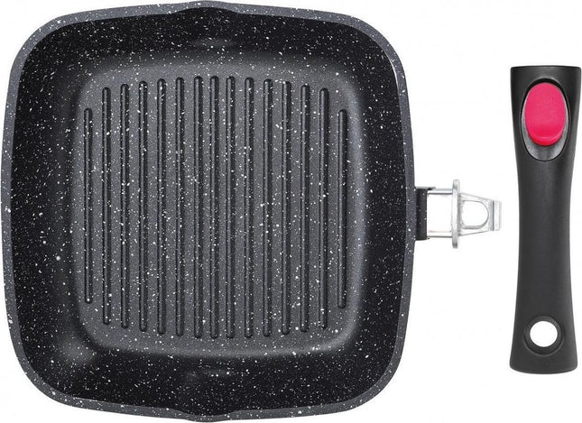 Kinghoff Grill Pan - 28 x 28 cm - marble coating - induction
