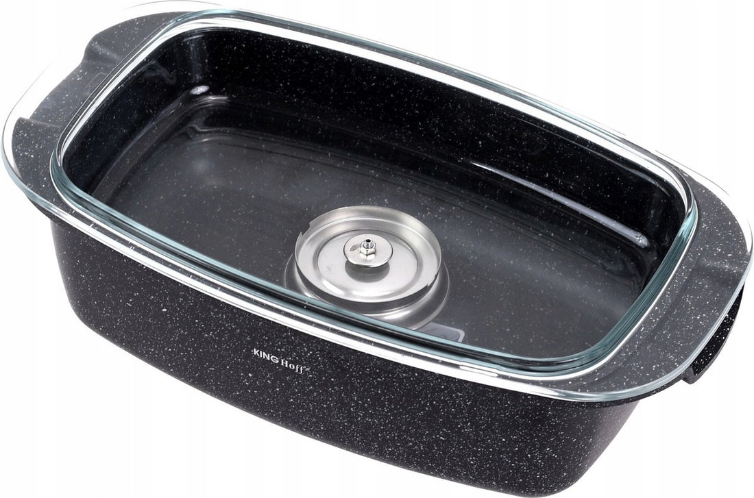 Kinghoff 1608 - Braadpan - Marmer - met deksel - 5. 5 liter