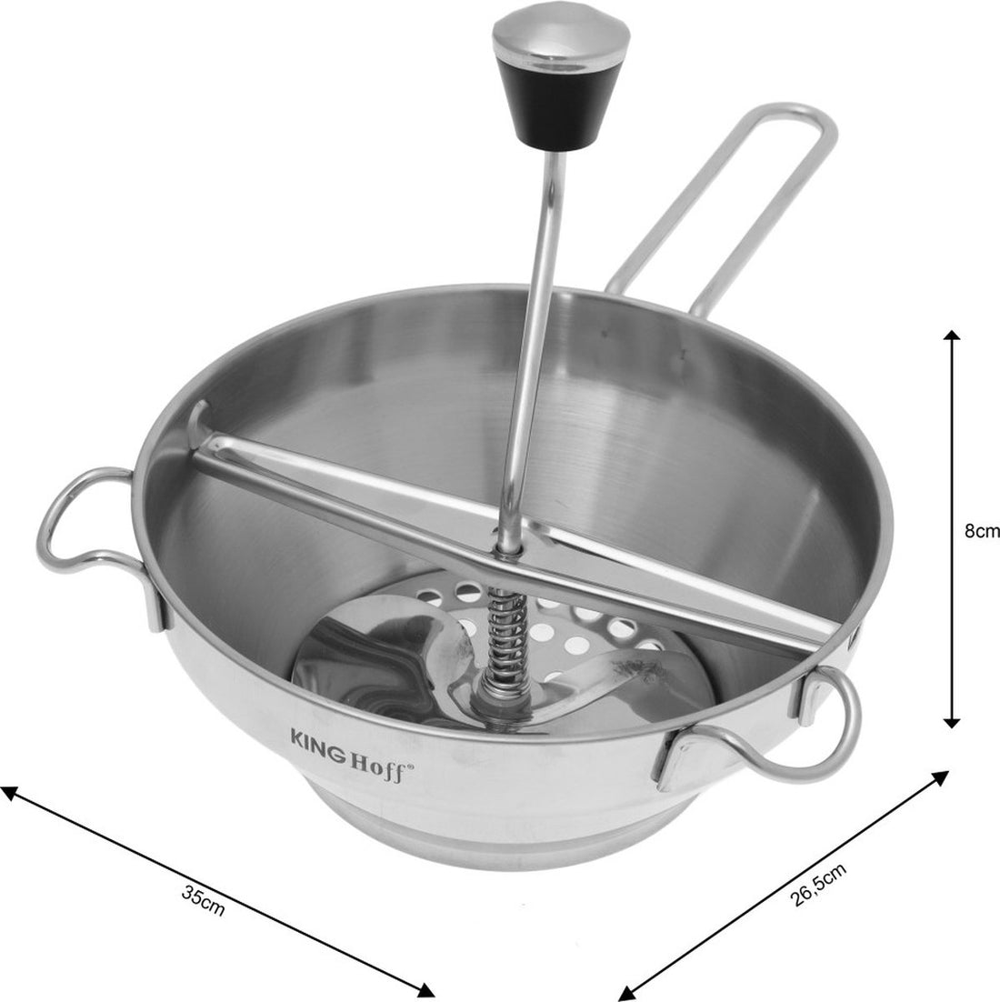Kinghoff - Gemüsemühle - Gemüseschneider - Reibe - 3 austauschbare Klingen