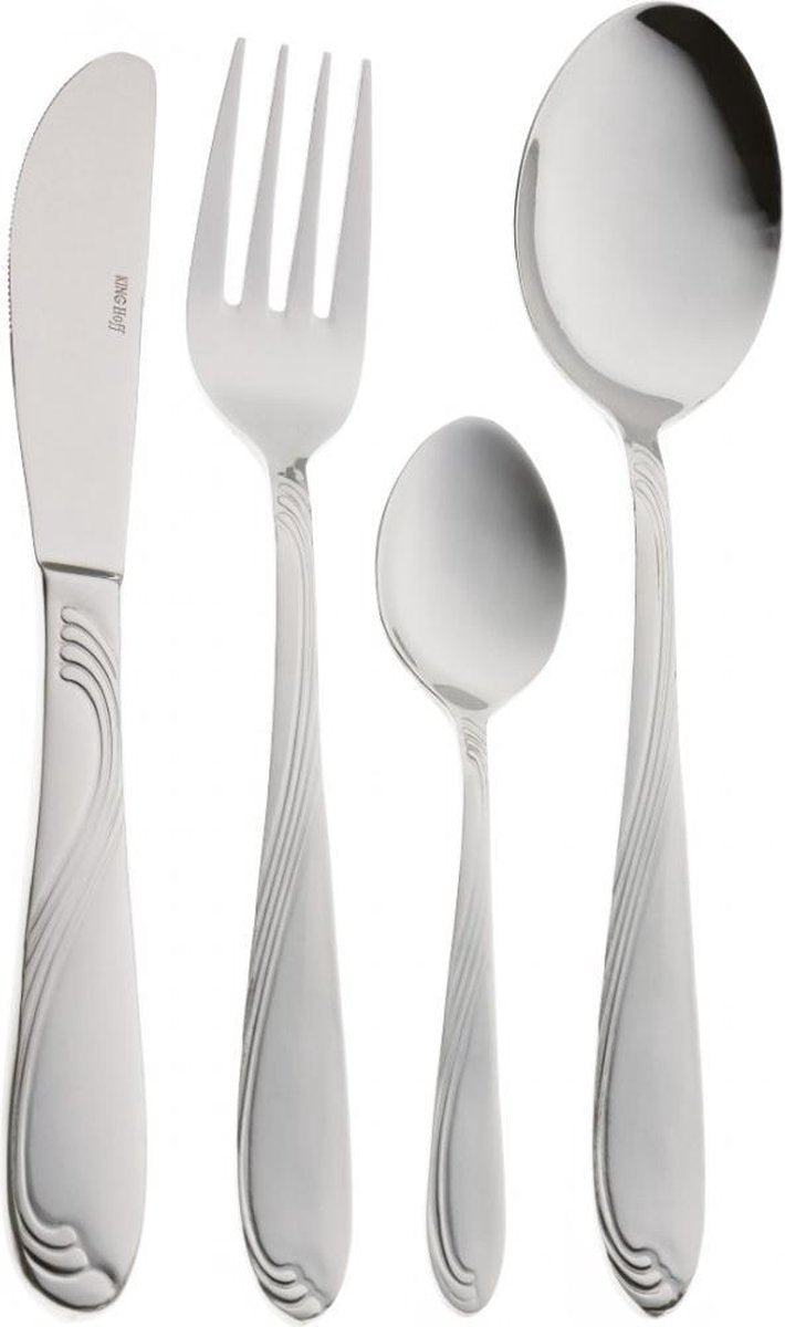 KINGHOFF 3508 - luxe bestekset koffer - 72 delig - 12 persoons - Modern bestek