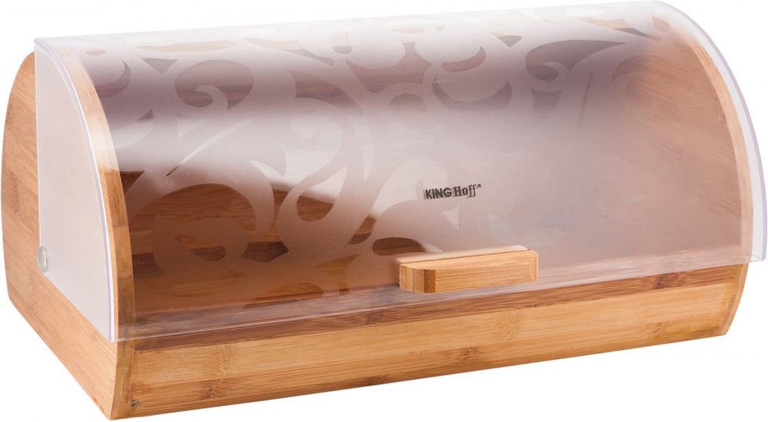 Kinghoff - Bread bin - Bamboo / Acrylic - 12 litres