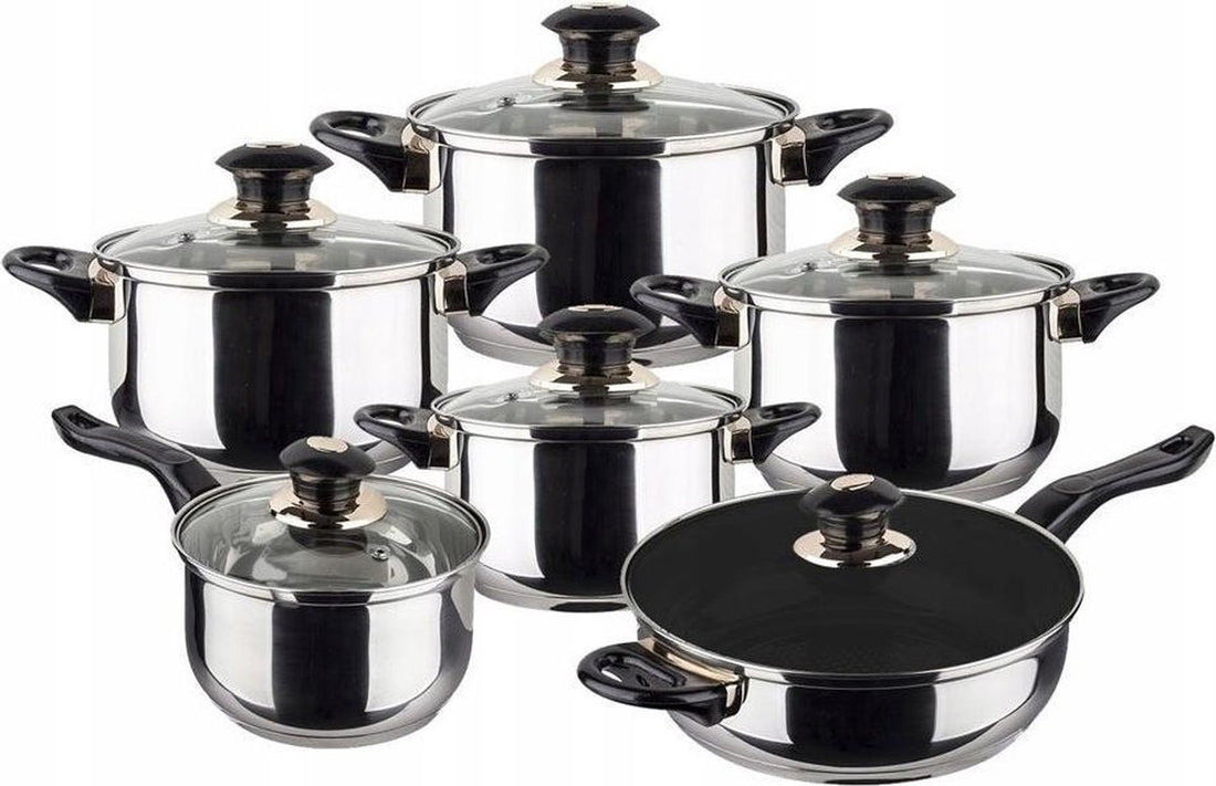 Kinghoff KH4441 Topfset - 12-teilig - Edelstahl - Alle Wärmequellen
