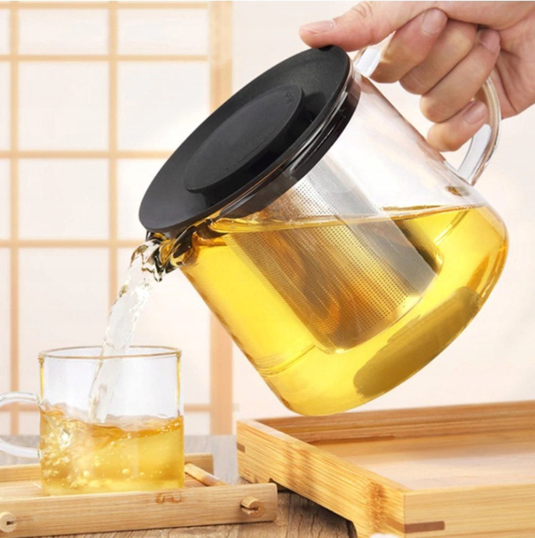 Kinghoff - Teapot - infuser - make your own herbal tea - 1 liter