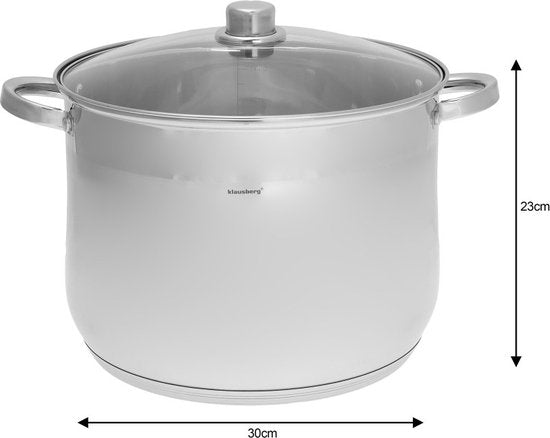 Kinghoff 6-piece soup pot set - cooking pot - soup pot - 7 / 8.6 / 10.7 liters