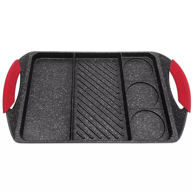 Kinghoff grill pan - 42 x 27 cm - marble coating - induction