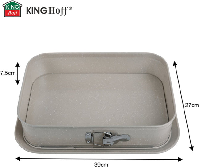 Kinghoff KH-1978 rechthoekige bakvorm XL – 39 x 27 cm, afneembare rand – foto 2