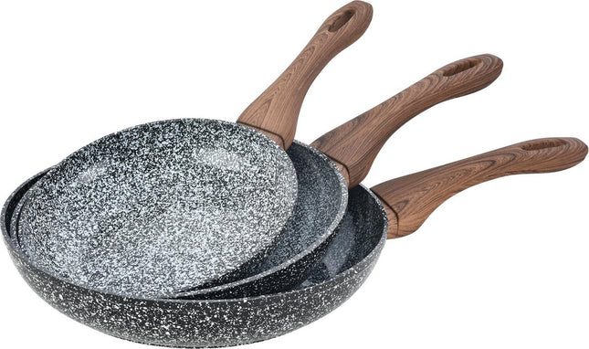 Kinghoff poêles KH-1030 - Ø20, 24 et 28 cm - 3 pièces - toutes sources de chaleur