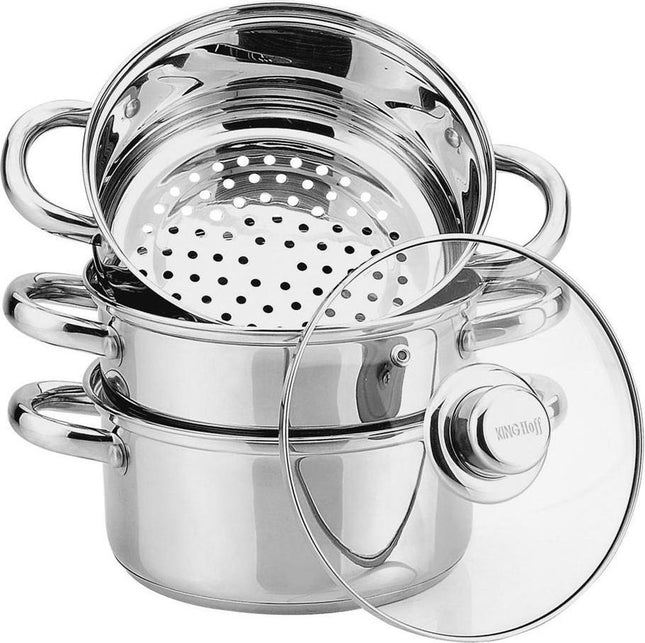 Kinghoff steamer KH-3319 - with lid - 24 cm
