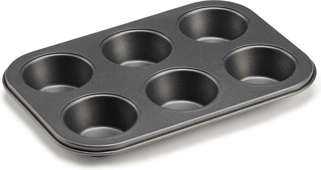 Kinvara muffinbakvorm voor 6 cupcakes – bakblik 26 x 18 cm