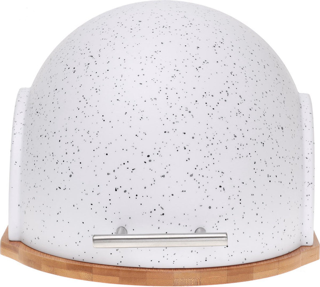 Klausberg 7094 - Bread bin - marble color - Acrylic - bamboo