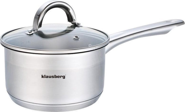 Klausberg - Stielkasserolle mit Deckel - Saucenpfanne - 12 cm - 0,5 Liter