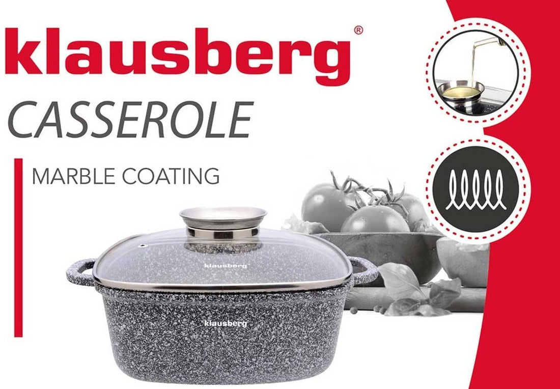 Klausberg 7530 - Marble look pan - 24 cm - 4.4 litres