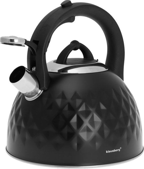 Klausberg 7550 - Bouilloire siffleuse traditionnelle - noir - 3 litres