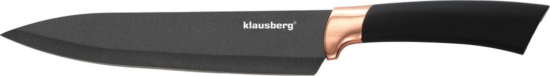 Klausberg messenset met blok – 6-delig met 5 messen, zwart – foto 3