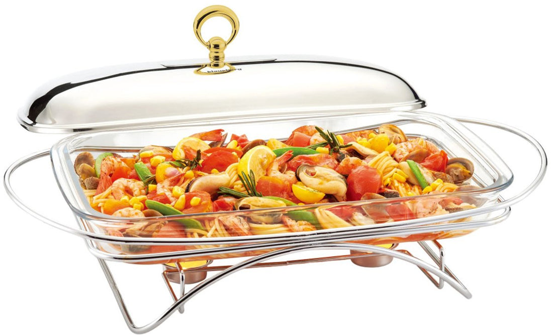 Klausberg 7921 - Food warmer - glass - 3 liters - stainless steel stand