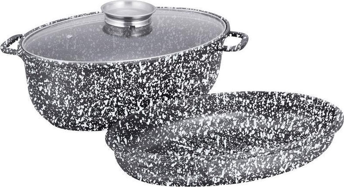 Klausberg Braadpan - met deksel - 8L