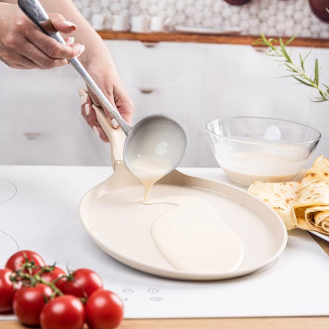 Klausberg KB-7958 pannenkoekenpan 24 cm – crêpepan voor inductie, crème – foto 2