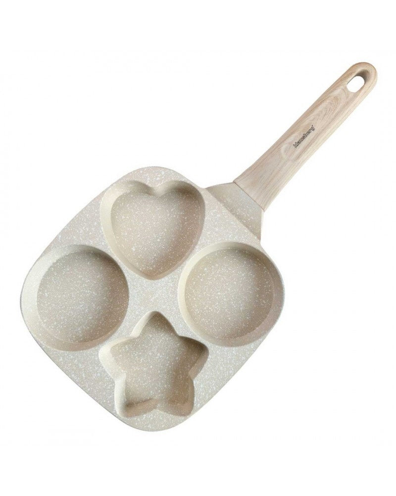 Klausberg KB7809 Marble Egg and Pancake Pan - 4 Sections - 19 x 19 cm