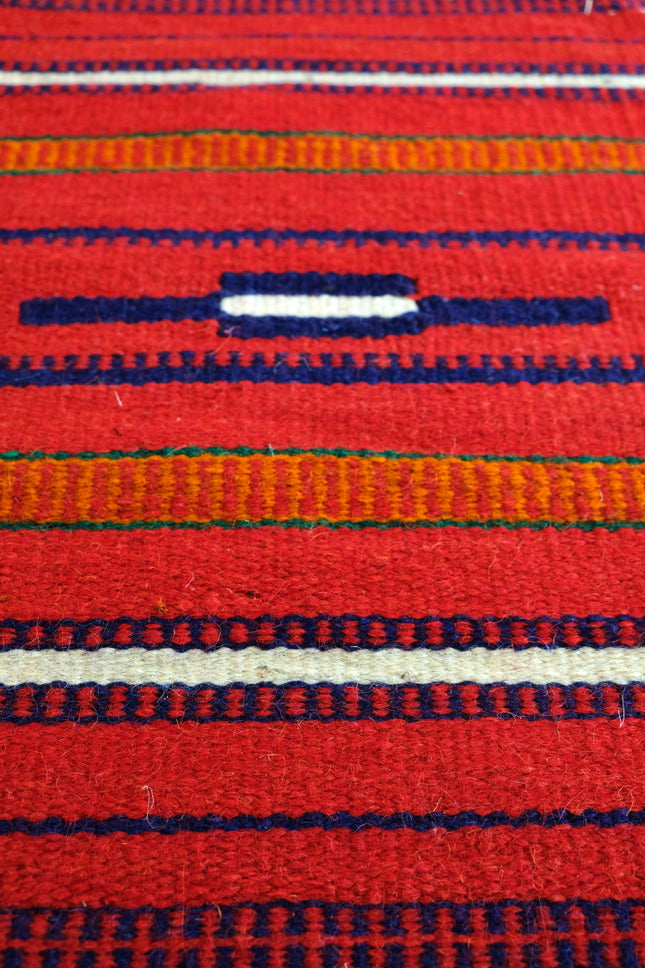Handgeweven kelim vloerkleed van wol – Bedoeïenen stijl, 60 x 80 cm