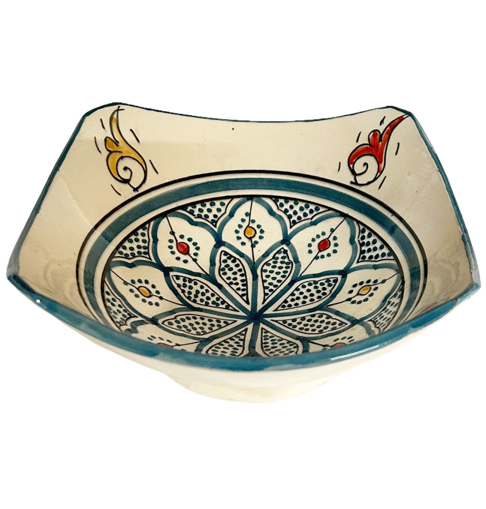 serving bowl light blue 24 x 24 cm