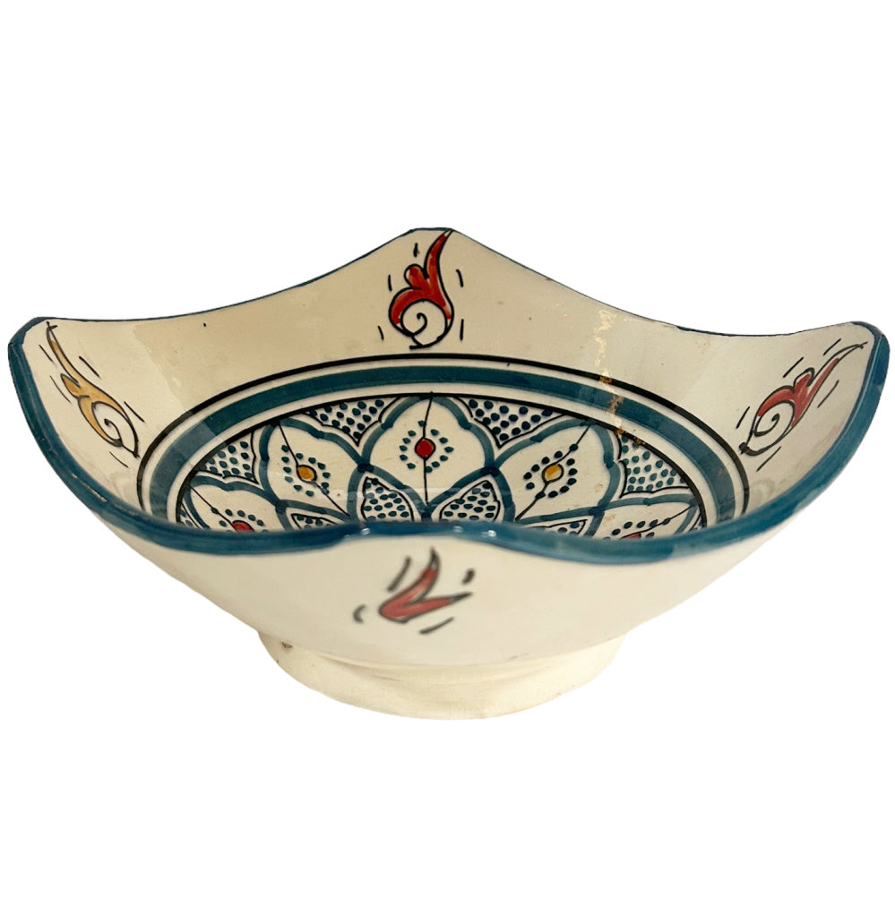 serving bowl light blue 24 x 24 cm