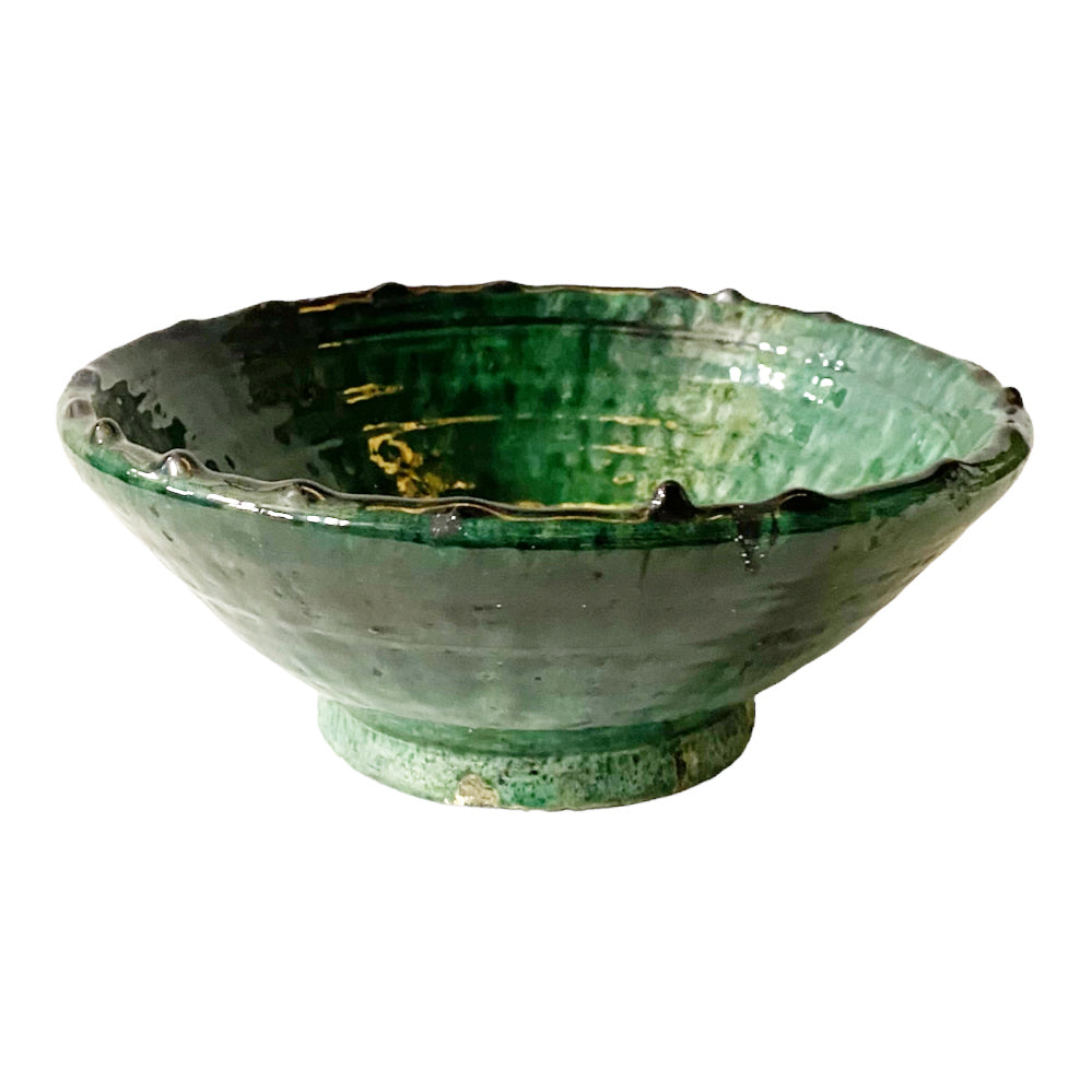 Tamegroute aardewerk kom – groen geglazuurd, handgemaakt in Marokko – foto 6