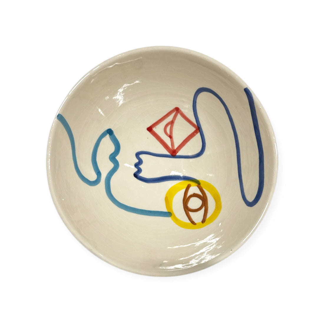 Handmade Moroccan bowl - 15 cm - vibrant colors